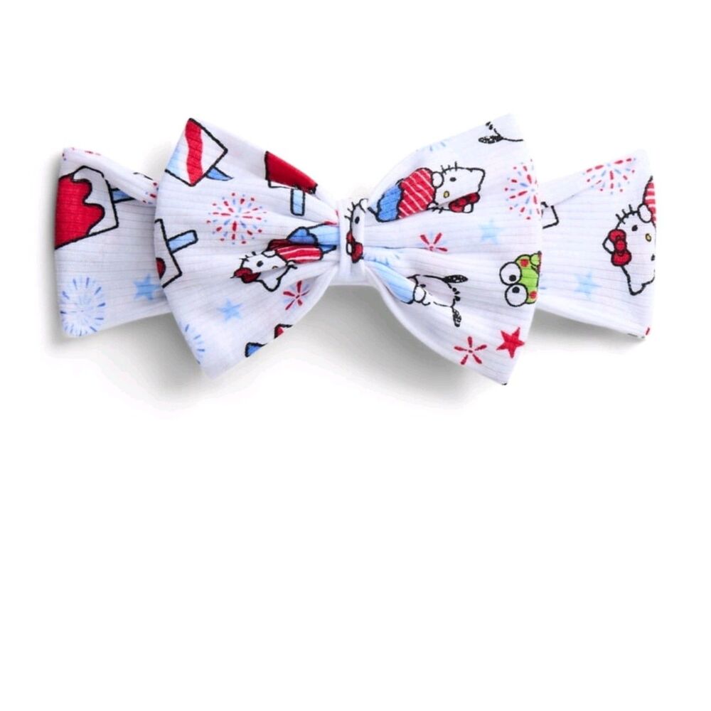 Hello Kitty Baby Girl Sleeveless Print tutu Dress & Matching Bow Headband, 18 M